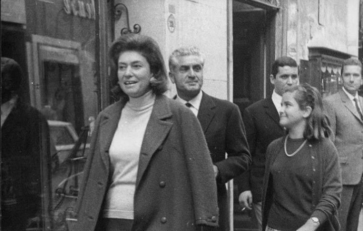 A black and white picture of Giuliana Fiastri